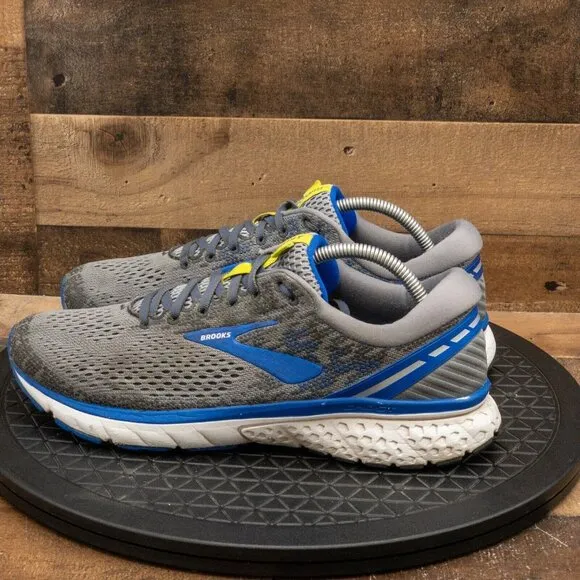 BROOKS GHOST 11 MENS ATHLETIC SHOES GRAY RUNNING WALKING GYM TRAINING SIZE 10.5D