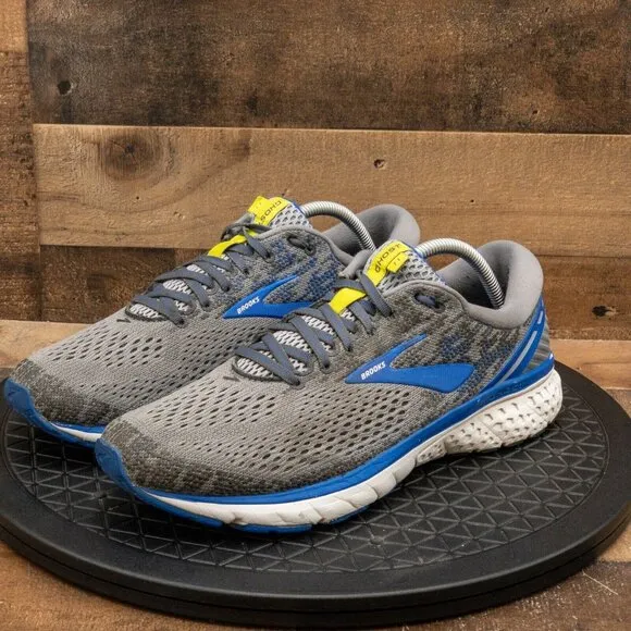 BROOKS GHOST 11 MENS ATHLETIC SHOES GRAY RUNNING WALKING GYM TRAINING SIZE 10.5D