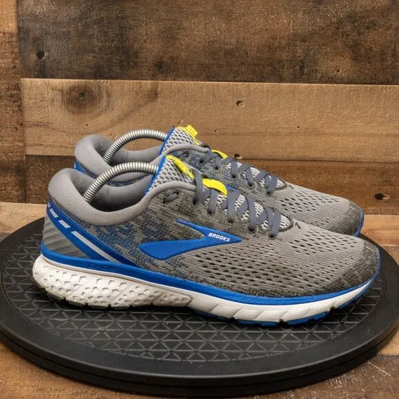 BROOKS GHOST 11 MENS ATHLETIC SHOES GRAY RUNNING WALKING GYM TRAINING SIZE 10.5D