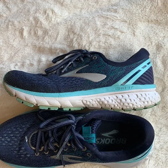 Brooks Ghost 11 Road-Running Shoes Blue Size 7.5