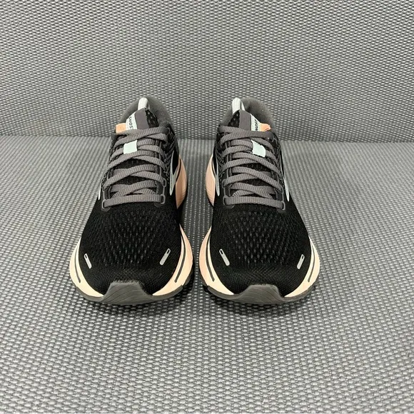 Brooks Ghost 14 Black Pearl Peach Womens Athletic Road Running Sneaker Size 6