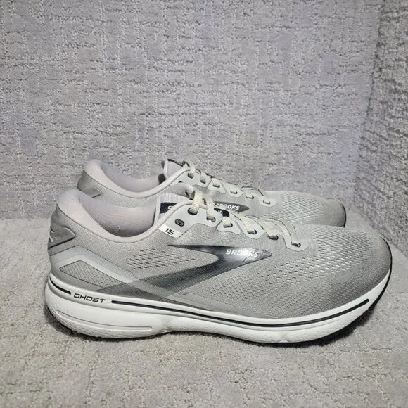 Brooks Ghost 15 Men's Size US 13 D Alloy/Oyster Synthetic Road Running Shoes