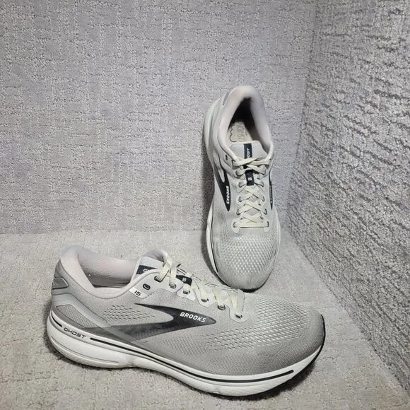 Brooks Ghost 15 Men's Size US 13 D Alloy/Oyster Synthetic Road Running Shoes