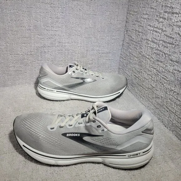 Brooks Ghost 15 Men's Size US 13 D Alloy/Oyster Synthetic Road Running Shoes