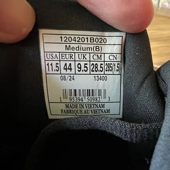 Brooks Ghost MAX Women's 11.5 Men's 10 Triple Black Road Running Sneakers Shoes