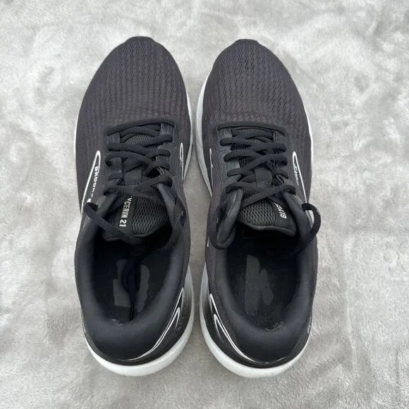 Brooks Glycerin 21 Shoes Mens 12.5 Black White Road Jogging Cushion Support