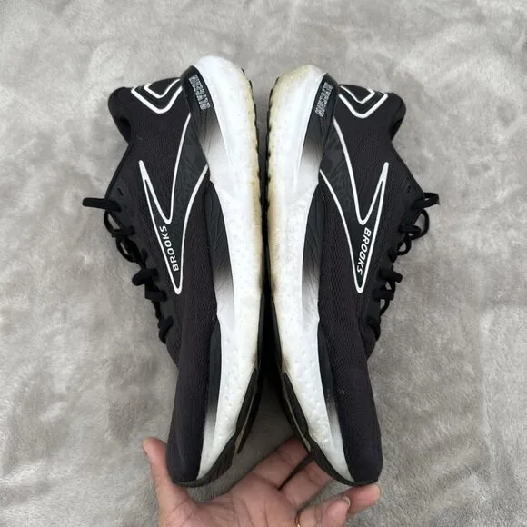 Brooks Glycerin 21 Shoes Mens 12.5 Black White Road Jogging Cushion Support