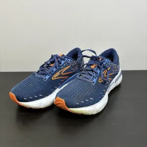 Brooks Glycerin GTS 20 Shoes Mens‎ 9 Wide Blue Depths Palace Orange Road Running