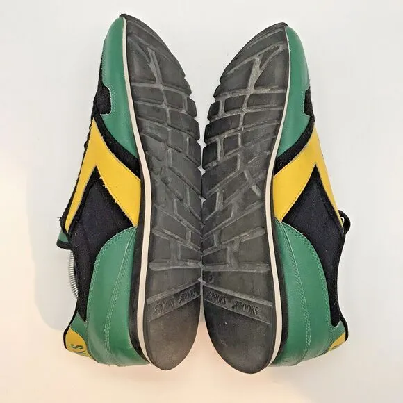 Brooks Heritage Chariot 1101781D705 Shoes Men's 13D Black Green Gold Low Sneaker