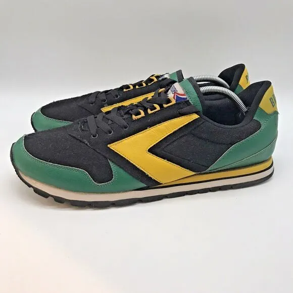 Brooks Heritage Chariot 1101781D705 Shoes Men's 13D Black Green Gold Low Sneaker