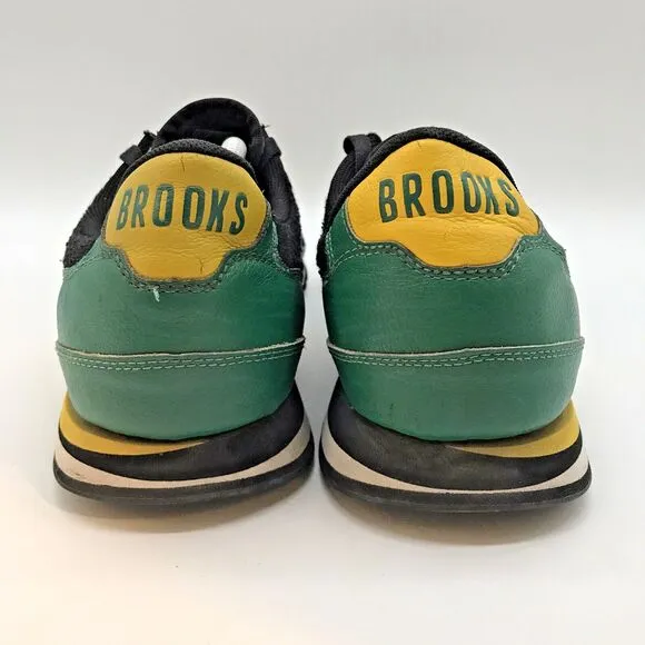 Brooks Heritage Chariot 1101781D705 Shoes Men's 13D Black Green Gold Low Sneaker