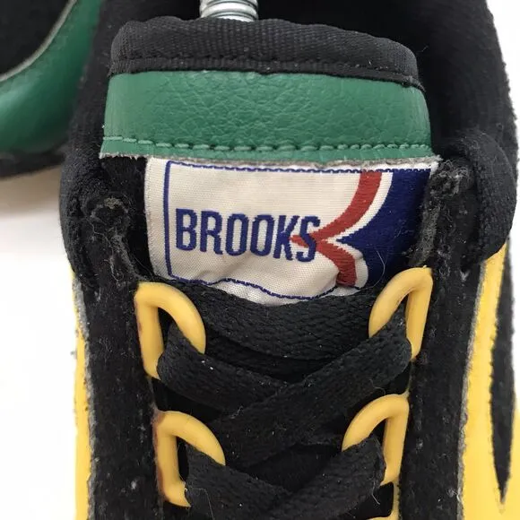 Brooks Heritage Chariot 1101781D705 Shoes Men's 13D Black Green Gold Low Sneaker