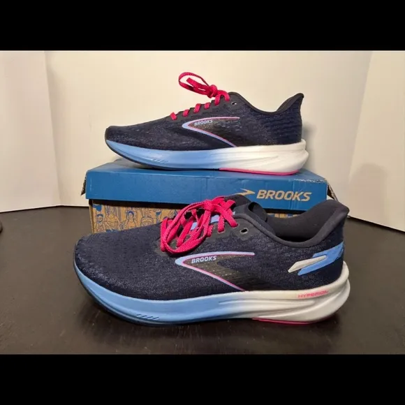 Brooks Hyperion Running Shoes Sneakers Peacoat/Open Air/Lilac Rose Womans 11.5B