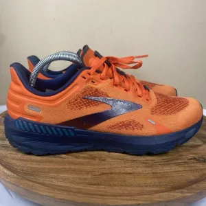 Brooks Launch GTS 9 Orange Mens Orange And Blue Size 10 D Running Shoes