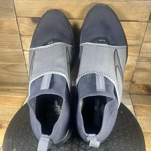 Brooks Levitate 4 LE Blue Grey Mens Sz 9 Slip On Road Running Shoes Trainers