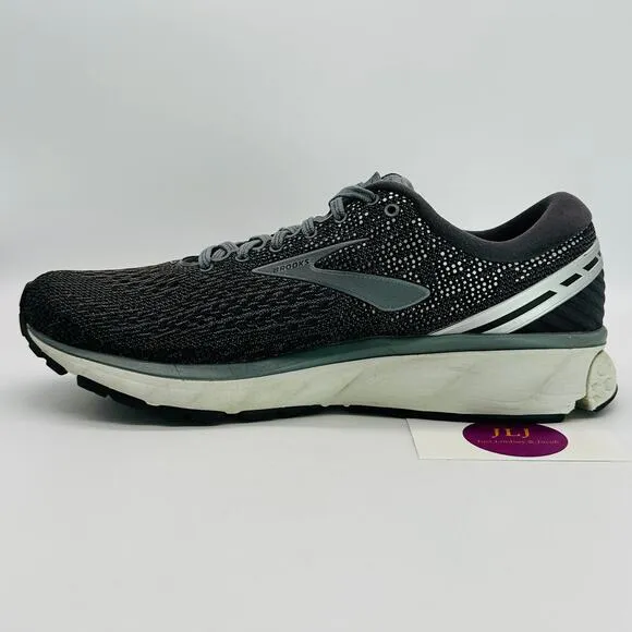 Brooks Men's Ghost 11 Road Running Shoes Ebony/Gray/Silver 1102881D003 Size 9.5