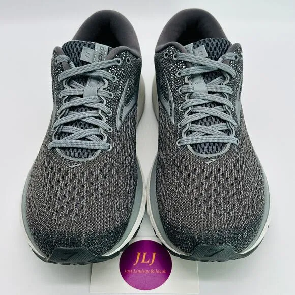 Brooks Men's Ghost 11 Road Running Shoes Ebony/Gray/Silver 1102881D003 Size 9.5