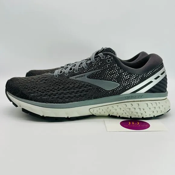 Brooks Men's Ghost 11 Road Running Shoes Ebony/Gray/Silver 1102881D003 Size 9.5