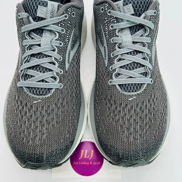 Brooks Men's Ghost 11 Road Running Shoes Ebony/Gray/Silver 1102881D003 Size 9.5
