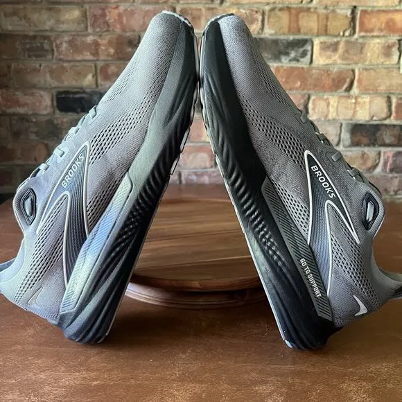 Brooks Mens Glycerin GTS 22 Supportive Gray Road Running Shoes Sneakers 13 D