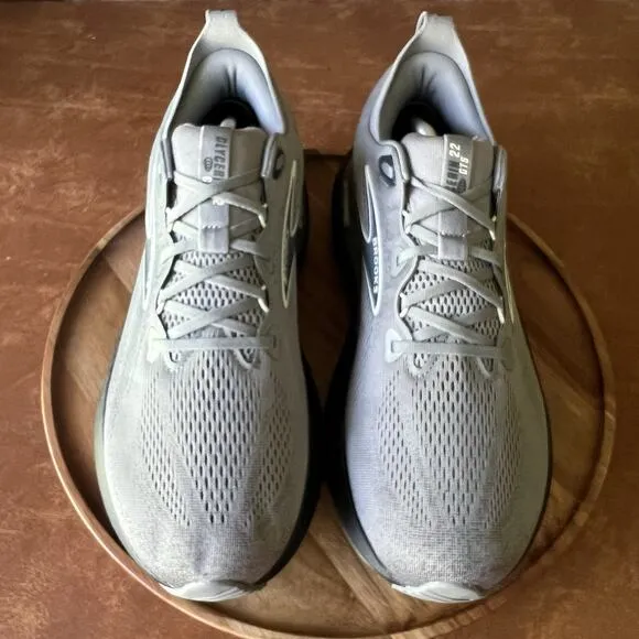 Brooks Mens Glycerin GTS 22 Supportive Gray Road Running Shoes Sneakers 13 D
