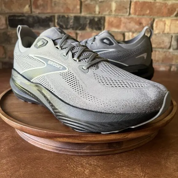 Brooks Mens Glycerin GTS 22 Supportive Gray Road Running Shoes Sneakers 13 D