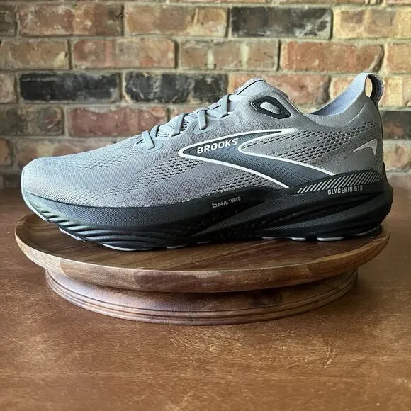 Brooks Mens Glycerin GTS 22 Supportive Gray Road Running Shoes Sneakers 13 D