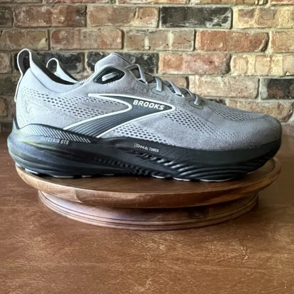 Brooks Mens Glycerin GTS 22 Supportive Gray Road Running Shoes Sneakers 13 D