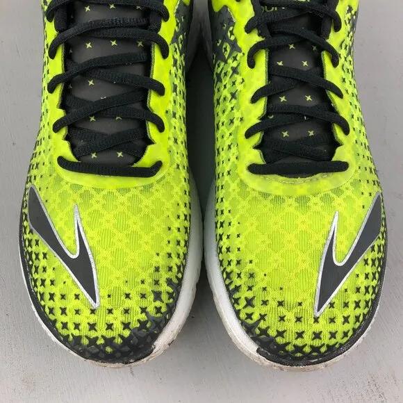 Brooks Men's Size 10.5D Pureflow 5 Yellow Black Running Sneakers 1102161D781