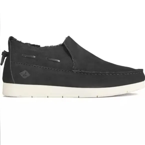 💥BUY 2 GET 1 FREE Men's Sperry Moc-Sider WR Suede Shoes, Black &amp; Navy Orig $80