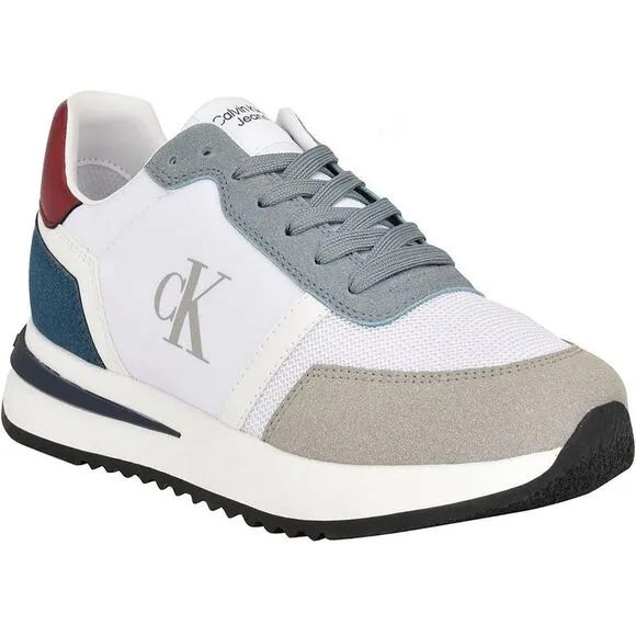 Calvin Klein Jeans Mens Picio White Gym Running &amp; Training Shoes Shoes New