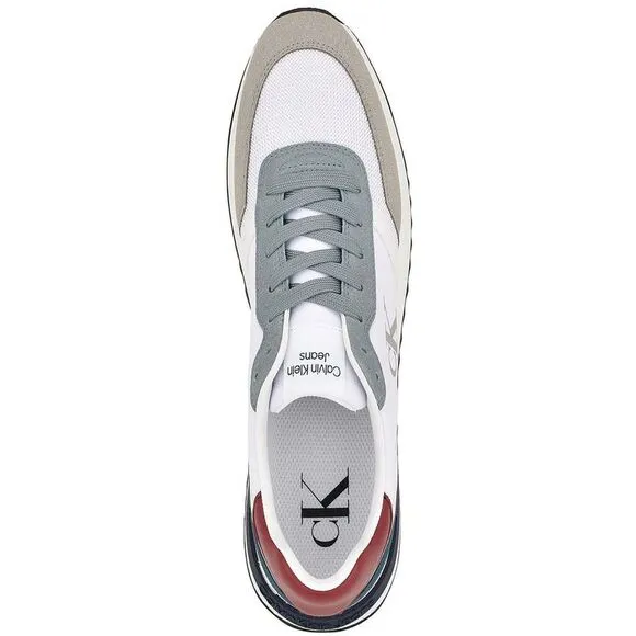 Calvin Klein Jeans Mens Picio White Gym Running &amp; Training Shoes Shoes New