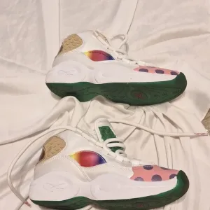 Candy land Reebok tennis shoes sneakers Girls Sz 3 Women's Sz 5 EUC