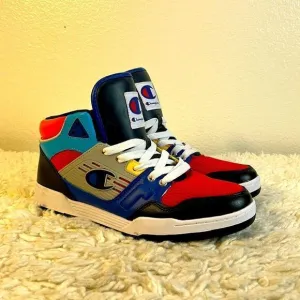 Champion 3 on 3 Hi Top Black Multi-color Men's Shoes