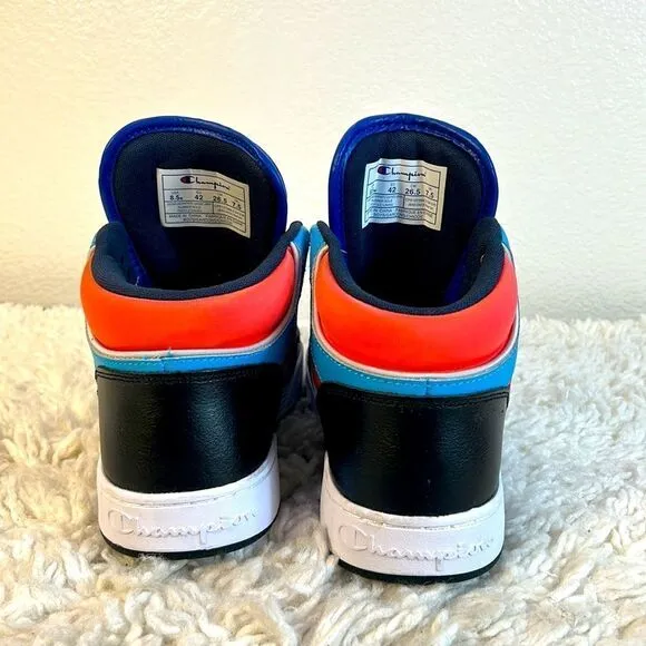 Champion 3 on 3 Hi Top Black Multi-color Men's Shoes