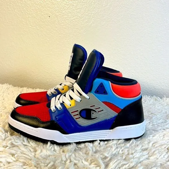 Champion 3 on 3 Hi Top Black Multi-color Men's Shoes