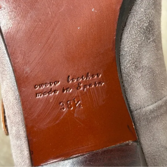 Chie Mihara Konan Gray‎ Suede Pumps Size 38.5, US 8.5
