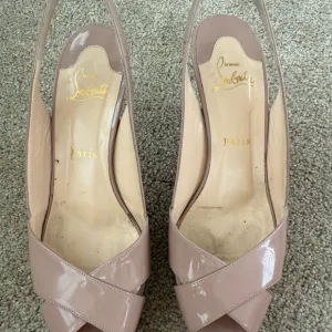Christian Louboutin Women's Nude Slingback Heels