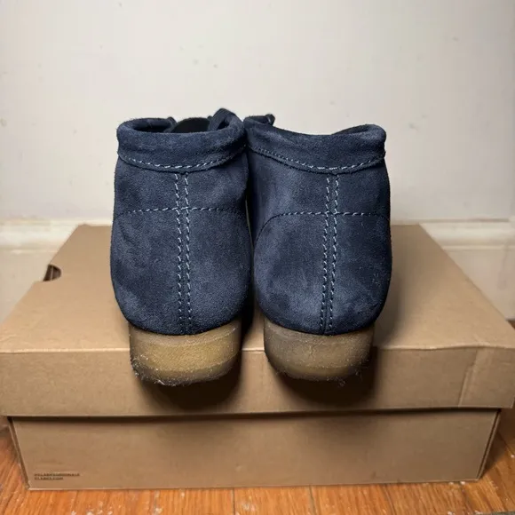 Clarks Men's Navy Suede Shoes