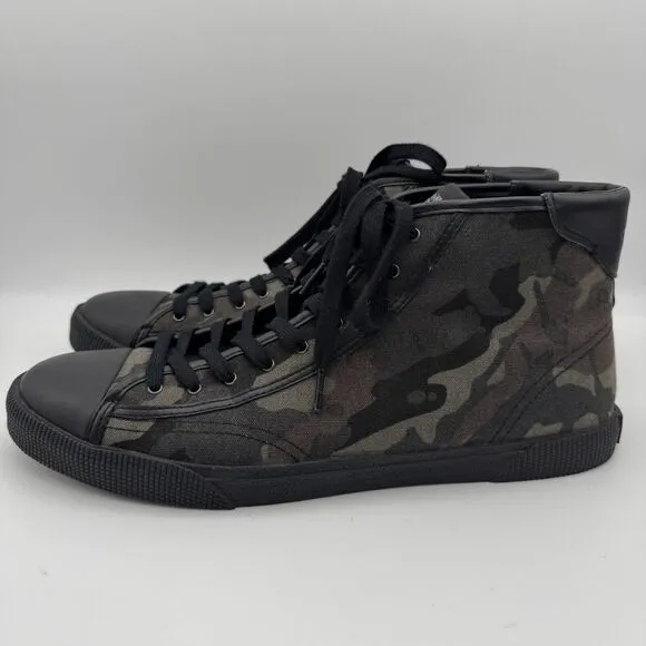 Coach High Top Sneakers Mens 13 Camo Print C207 Shoes Streetwear