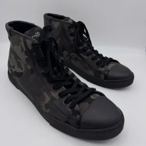 Coach High Top Sneakers Mens 13 Camo Print C207 Shoes Streetwear