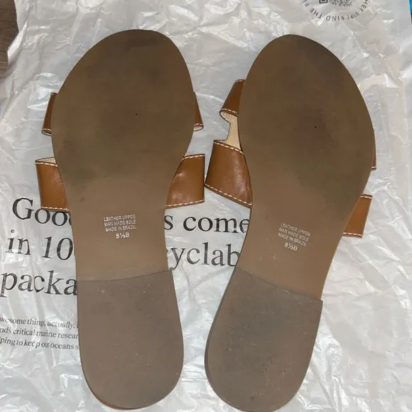 Cognac Leather Alibi SandalsFRENCH SOLE