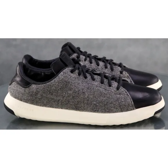 Cole Haan Grand Pro Men's Tennis Sneaker Shoes Sz 9 Faribault Woolen Mills 7WOOL