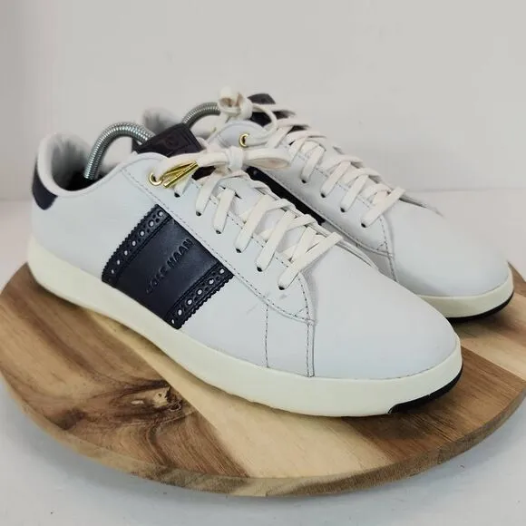 Cole Haan GrandPrø Tennis Sneaker Men's Size 10 M White &amp; Blue
