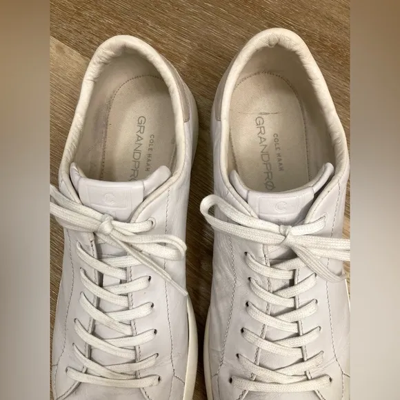 Cole Haan GrandPro Tennis White Sneaker Mens Shoes Size US 15 Good Condition