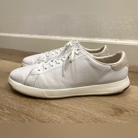 Cole Haan GrandPro Tennis White Sneaker Mens Shoes Size US 15 Good Condition