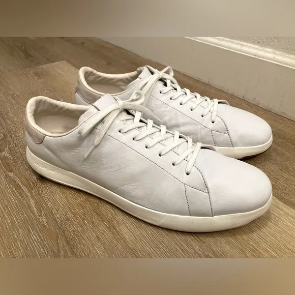 Cole Haan GrandPro Tennis White Sneaker Mens Shoes Size US 15 Good Condition