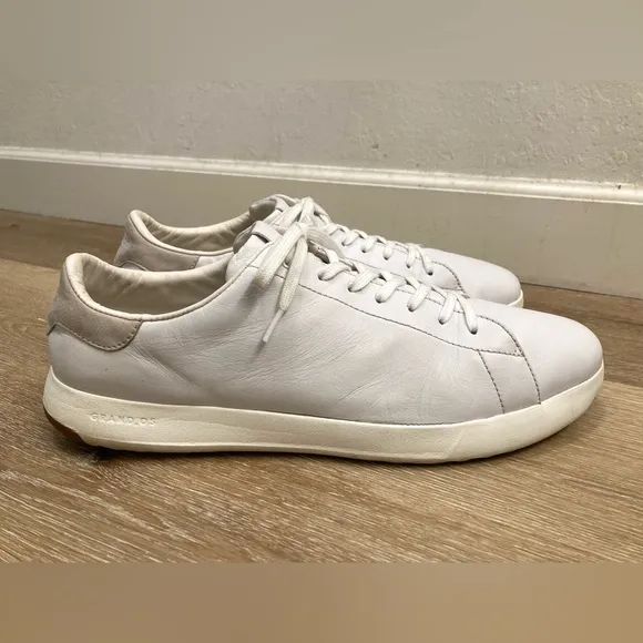 Cole Haan GrandPro Tennis White Sneaker Mens Shoes Size US 15 Good Condition