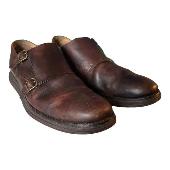 Cole Haan LunarGrand Double Monk shoes brown size 11
