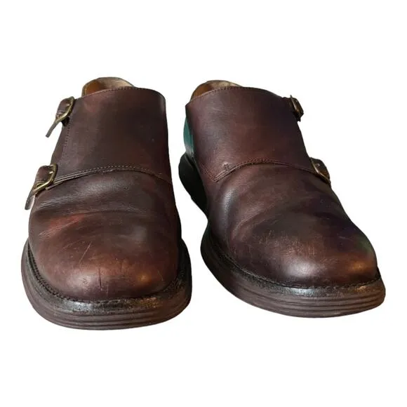Cole Haan LunarGrand Double Monk shoes brown size 11